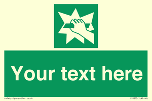 Custom Break Glass Sign